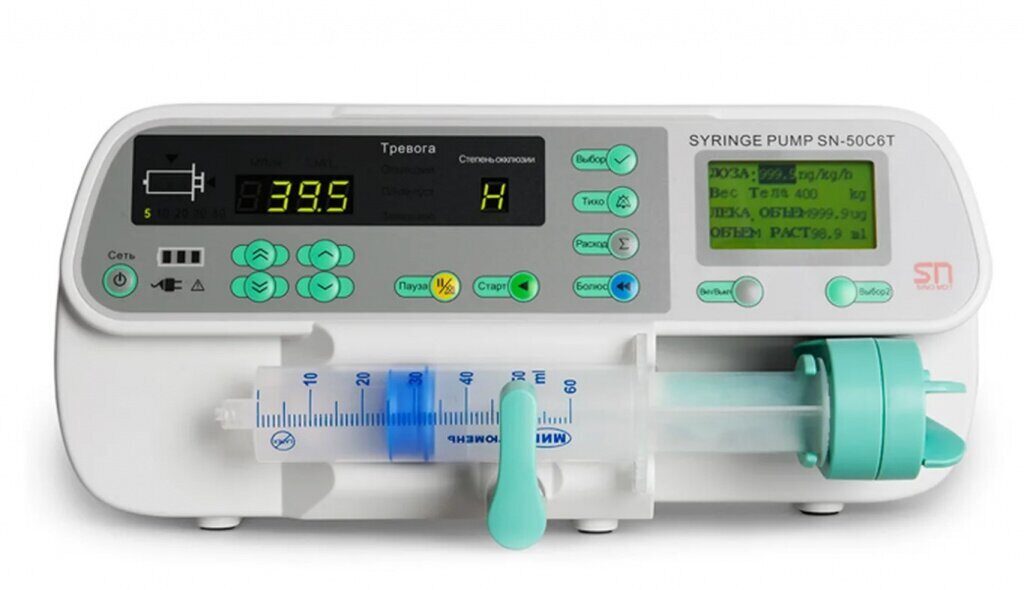 Шприцевой насос. Насос инфузионный шприцевой SN-50c6t. Инфузомат SN-50c6. Syringe Pump SN 50c6.